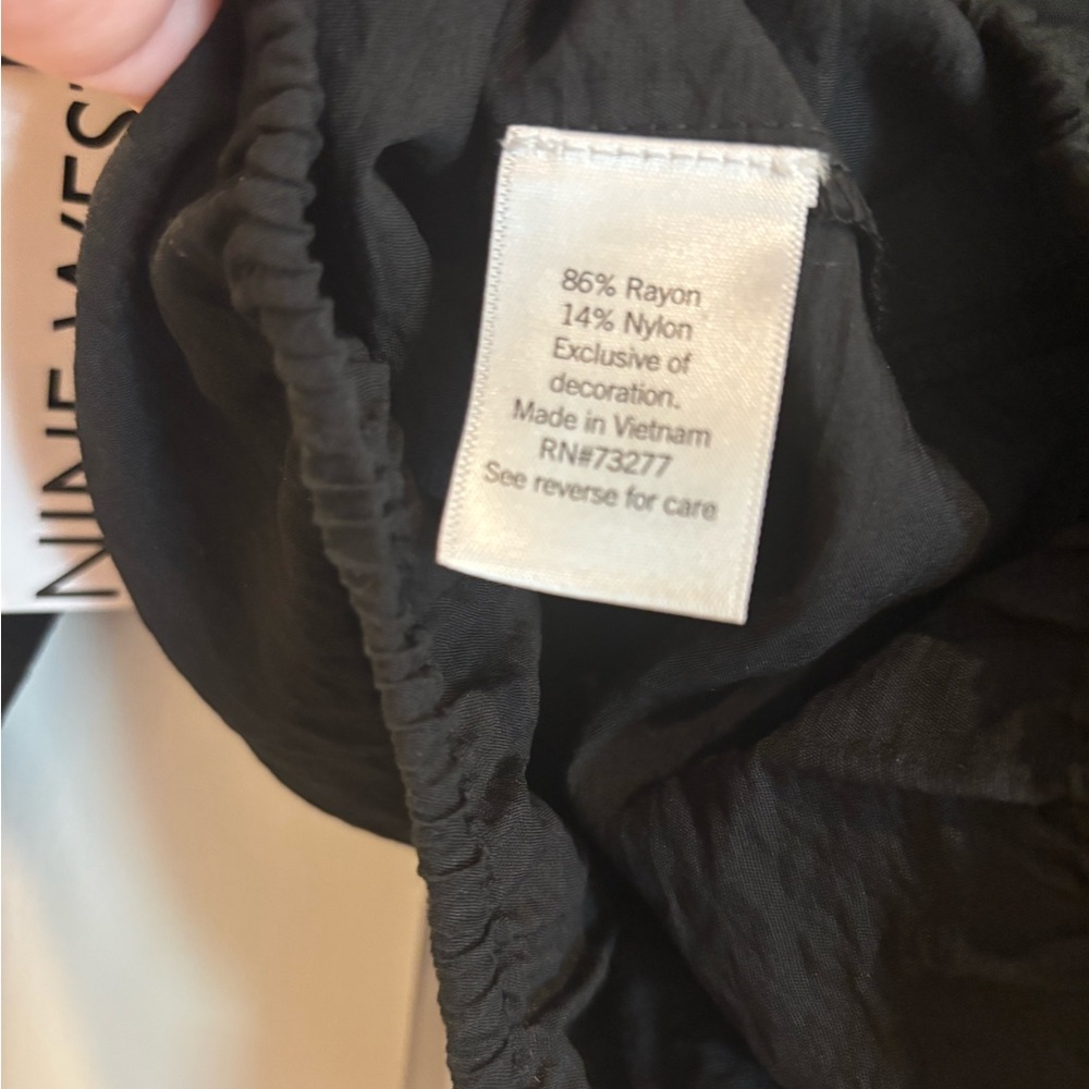 Nine West black cropped top M - Picture 5 of 5